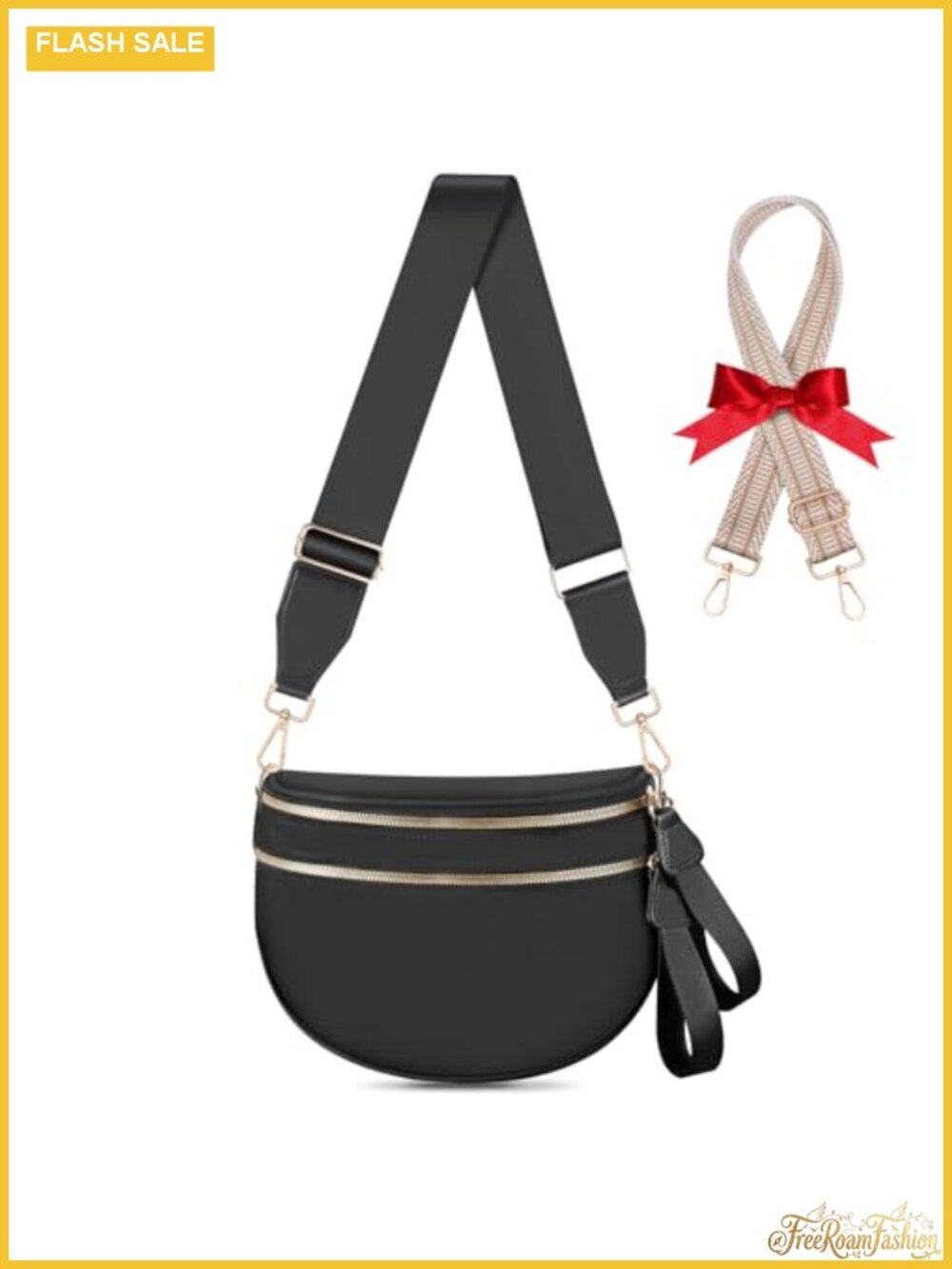 Nylon Checkered Crossbody Bag Large Expandable Bum Bag Fanny Pack